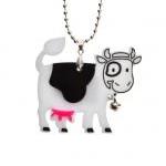 Happy Cow Necklace,plexigl..