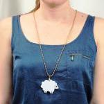 Lamb Necklace,Plexiglass Je..