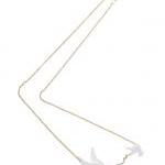 White Piegons Necklace,Plex..