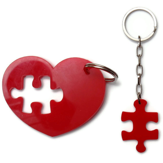 Puzzle Accessories, Key Chain Set,Plexiglass, Laser Cut Acrylic,Gifts Under 25
