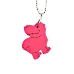 Hippo Necklace,Neon Pink Plexiglass Jewelry,Lasercut Acrylic,Gifts Under 25