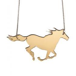 Running Horse Necklace,Plexiglass Jewelry,Lasercut Acrylic,Gifts Under 25