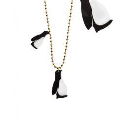 Penguin Family Necklace,Plexiglass Jewelry,Lasercut Acrylic,Gifts Under 25